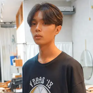 ショート カラー メンズ ダウンパーマ 【sity.ザイク】のヘアスタイル