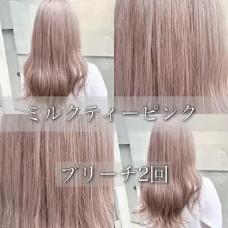 ロング カラー 🪄池袋ハイトーン 🪄ブリーチカラーのヘアスタイル