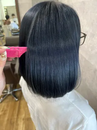 ミディアム 山本 咲貴のヘアスタイル