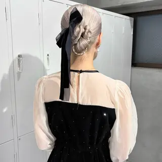 ヘアアレンジ riko/レイヤー/ 艶カラー/ヘアセットのヘアスタイル