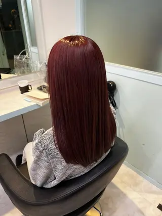 カラー 🍒♡艶髪暖色カラー saaya♡🍒のヘアスタイル