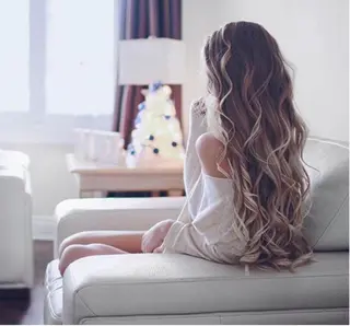 セミロング カラー チビ編み込みエクステ シールEXどぅ〜すのヘアスタイル