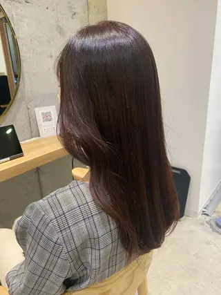 ロング カラー fumi🪞血色感 アップ艶カラーのヘアスタイル
