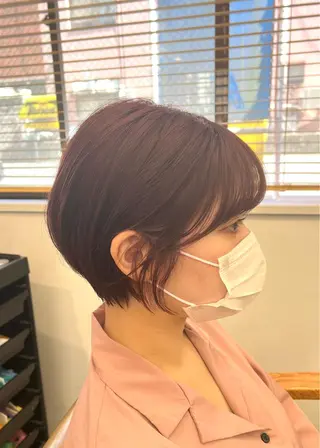 ショート SALOWIN柏Suite所属・ブリーチ毛の縮毛矯正 ハイトーン/岡本智樹のヘアスタイル