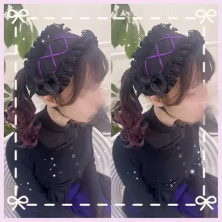 セミロング ヘアアレンジ エクステ♡ヘアメ 内村麻衣のヘアスタイル