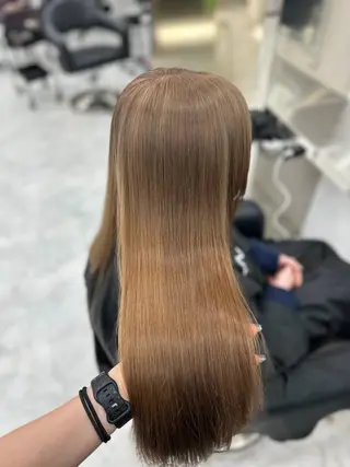 カラー 透ける透明感カラー 🤍anju🎀のヘアスタイル