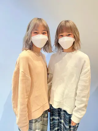ミディアム カラー ヘアアレンジ APREKO SAYAKAのヘアスタイル