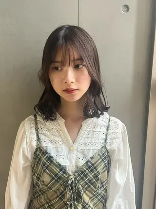 ミディアム Luce府中所属・透明感カラー🫧 ミクのヘアスタイル