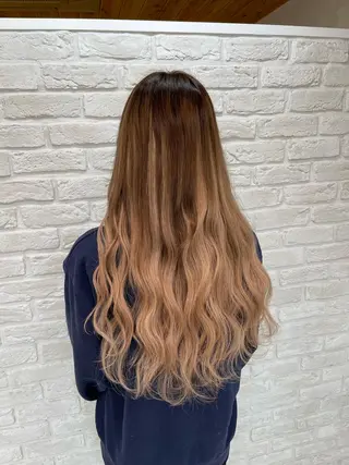 ロング ブリーチ🔥ベージュ /グレー/daikiのヘアスタイル