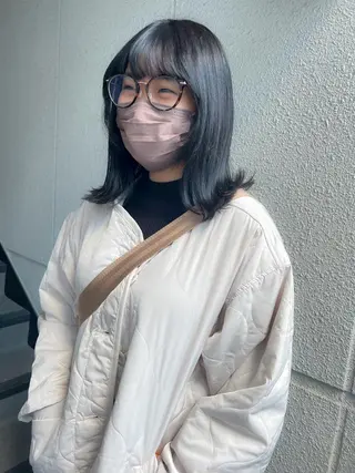 ミディアム カラー カラーパティシエ facce🌼ikoのヘアスタイル