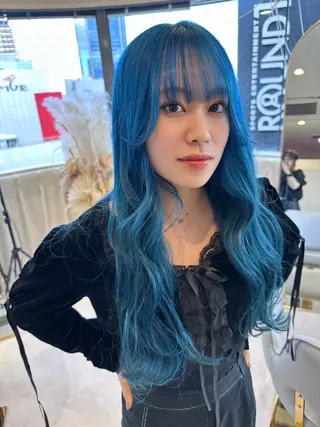 ロング カラー GO TODAY SHAiRE SALON NU茶屋町店所属・女性専門マンツーマン YUKIのヘアスタイル
