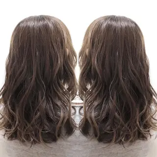 ミディアム カラー パーマ エリア人気No.1 美容室Ash西船橋のヘアスタイル