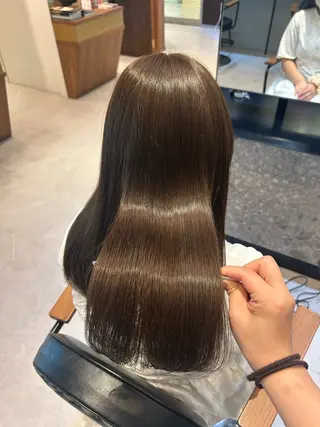 ロング カラー ヘアアレンジ 縮毛矯正/カット/ 韓国ヘア/蛯原🍤のヘアスタイル