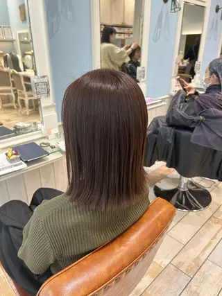 ミディアム 門前仲町/縮毛矯正☆ 髪質改善　　平尾雄司のヘアスタイル