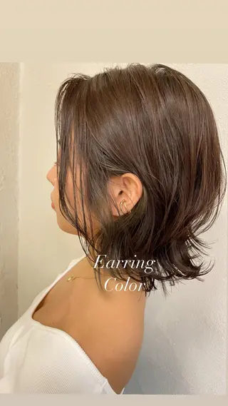 ミディアム カラー 小顔ショート✁ ⁂Yukari⁂のヘアスタイル