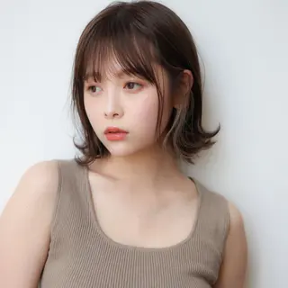 ショート カラー パーマ ヘアアレンジ VIVIE【ヴィヴィ】所属・髪質改善/韓国風 レイヤー/田村祐樹のヘアスタイル