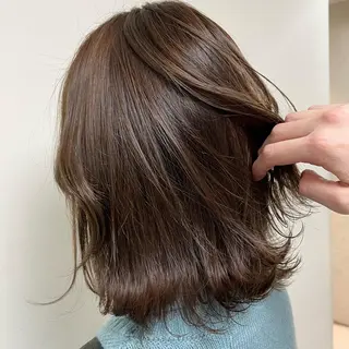 ミディアム カラー ヘアアレンジ maoブリーチ無し 似合わせカラーのヘアスタイル