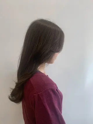 ロング カラー 縮毛矯正×髪質改善 小笠原大樹のヘアスタイル