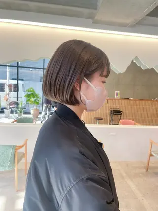 ショート カラー ヘアアレンジ ミニボブ/ブリーチ 🌈MISATOのヘアスタイル