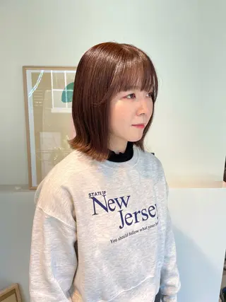 ショート カラー 髪質改善マスター 長尾勇弥/梅田中津のヘアスタイル