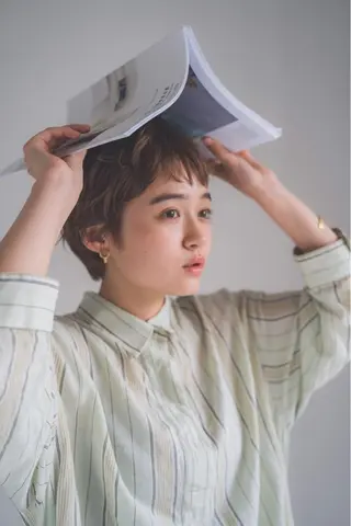 ショート パーマ THE DAY所属・AKI HASHIMOTOのヘアスタイル