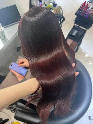 ロング カラー 韓国レイヤー×モテ髪 /MITSUKI🤍のヘアスタイル