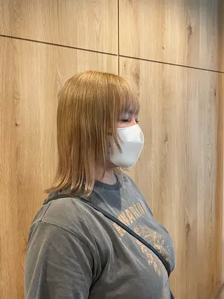 tsuki /天王寺 /カラー/ボブカットのヘアスタイル