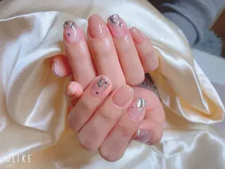 ネイル ネイルサロンAiri 長さ出し·シンプルのネイルデザイン