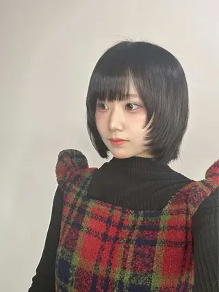 ミディアム Peeps&suu(ピープスアンドスー)所属・藤原航/艶髪 /カットモデル大募集のヘアスタイル