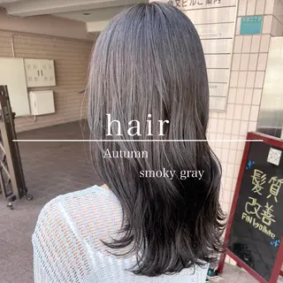 ミディアム カラー FiNbyallure 池袋所属・シアカラー×髪質改善 技術保証/浦前翼のヘアスタイル