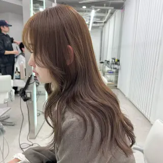 ロング カラー 透明感ワンカラー梅田 ダブルカラー/川上のヘアスタイル