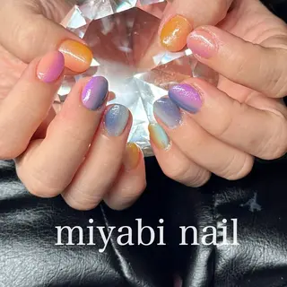 ネイル miyabi nail 桂川駅近くのネイルデザイン
