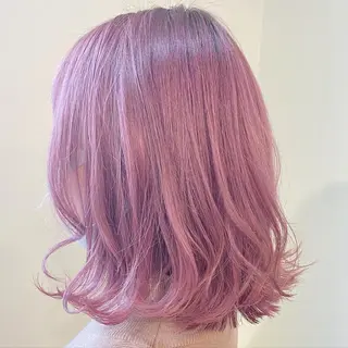 ミディアム カラー パーマ ヘアアレンジ メンズ キッズ ネイル マツエク・マツパ 🌈デザインヘア職人 Kaede🌈のヘアスタイル