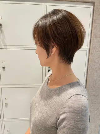 ショート カラー 鶴岡で縮毛矯正なら お任せ！ハヤシナオミのヘアスタイル