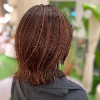 ミディアム カラー ハイトーンカラー/ ケアブリーチ🎀あやのヘアスタイル