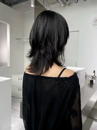 ミディアム stén所属・HARUKA/原宿 ハイトーン/レイヤーのヘアスタイル