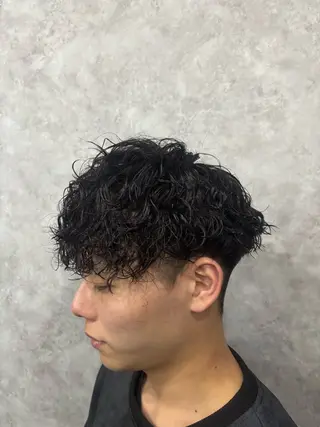 パーマ メンズ 🔹シースルー✖️マ ッシュ/ℕ𝕆ℝ𝕀のヘアスタイル