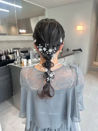 ロング ヘアアレンジ 染谷 遥花のヘアスタイル