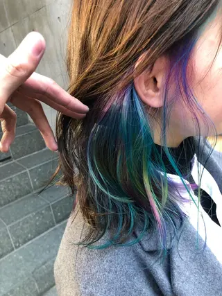 ミディアム カラー 原宿サロン代表 デザインカラー伊藤卓のヘアスタイル