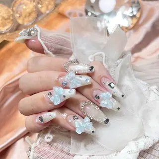 ネイル 23時まで❤︎韓国、 ワンホンネイルのネイルデザイン