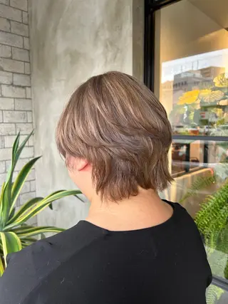 ミディアム カラー 村松 美月のヘアスタイル