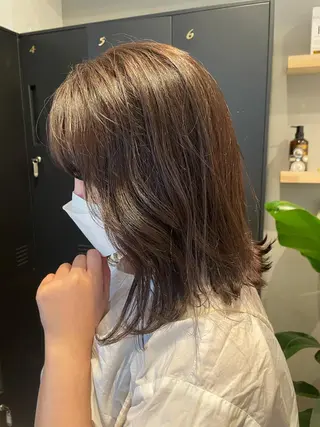ミディアム カラー SALOWIN下北沢所属・hazuki 🌝のヘアスタイル