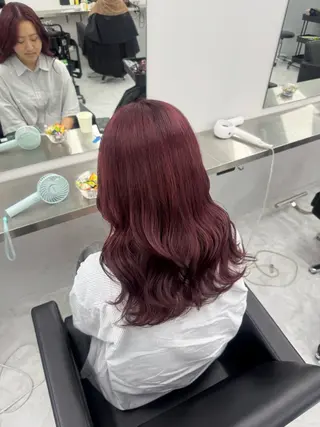 セミロング うる艶🫧ハイトーン 💜🦋🫧ミズキのヘアスタイル
