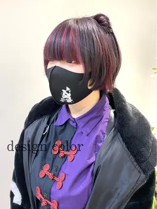 ミディアム カラー clomus所属・YUKA 🍒ツヤ髪改善のヘアスタイル