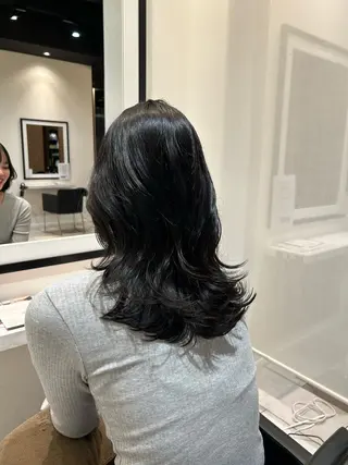 ミディアム カラー 美髪矯正/ 伊藤 更のヘアスタイル