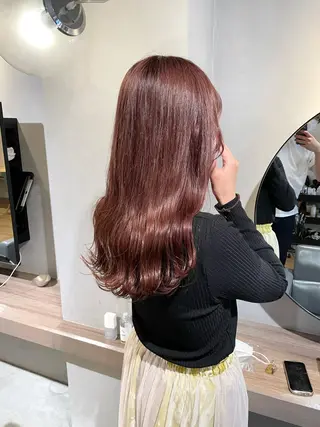 セミロング カラー ボブ/パーマ 古家 佑真のヘアスタイル