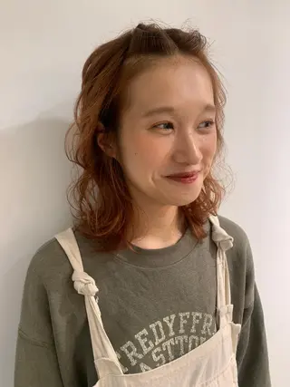 ミディアム カラー LORENAO所属・ブリーチなしカラー♡ rinaのヘアスタイル
