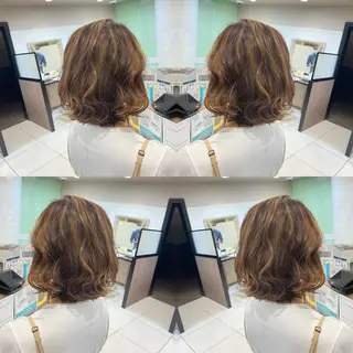 ミディアム 髪質改善カラー/店長 宮内秀峰のヘアスタイル