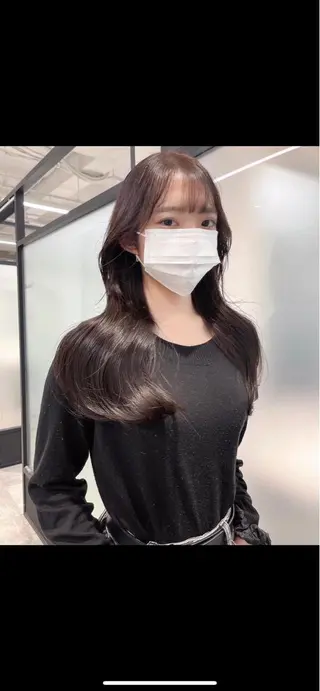 ロング 韓国レイヤーカット 髪質改善▫️水野有真のヘアスタイル