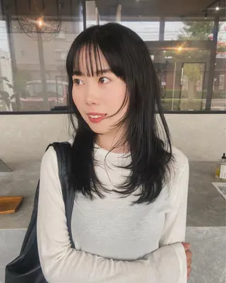 ミディアム mood tatemachiのヘアスタイル